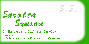 sarolta samson business card